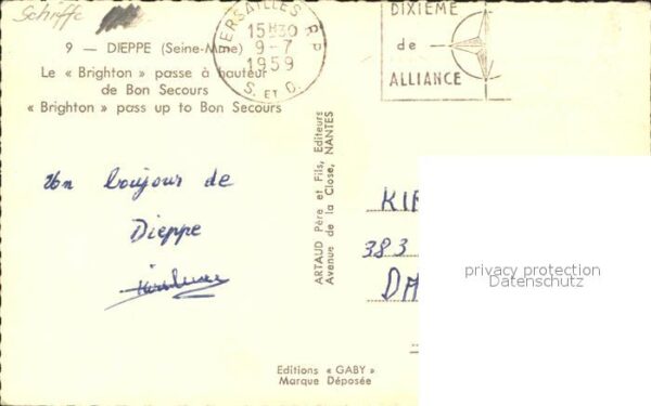 Dampfer Oceanliner Brighton Dieppe Bon Secours – Bild 2
