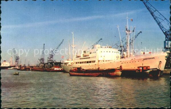 Dampfer Oceanliner Bretagne Antwerpen Haven Anvers Port