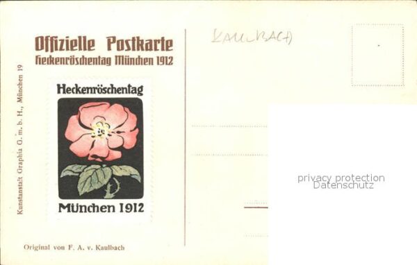 Kaulbach F. A. Heckenrosentag Heckenrose München Mai 1 – Bild 2