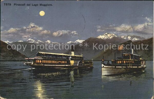 Dampfer Seitenrad Piroscafi Lago Maggiore