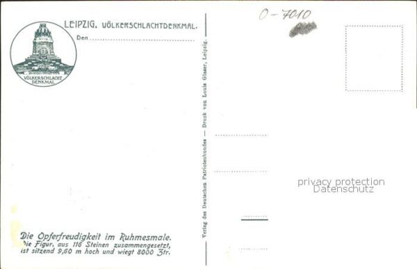 Skulpturen Die Opferfreudigkeit Ruhmesmale Leipzig – Bild 2