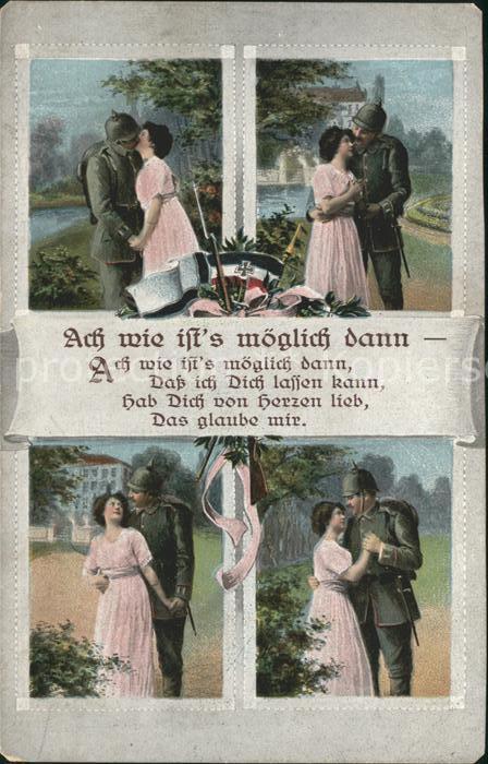 Poesie WK1 Ach wie ist's möglich dann Schwarz-Weis