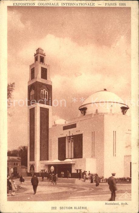 Exposition Coloniale Paris 1931 Section Algerie