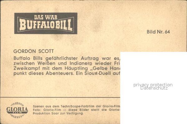 Kino Film Das war Buffalo Bill Gordon Scott Kampf – Bild 2