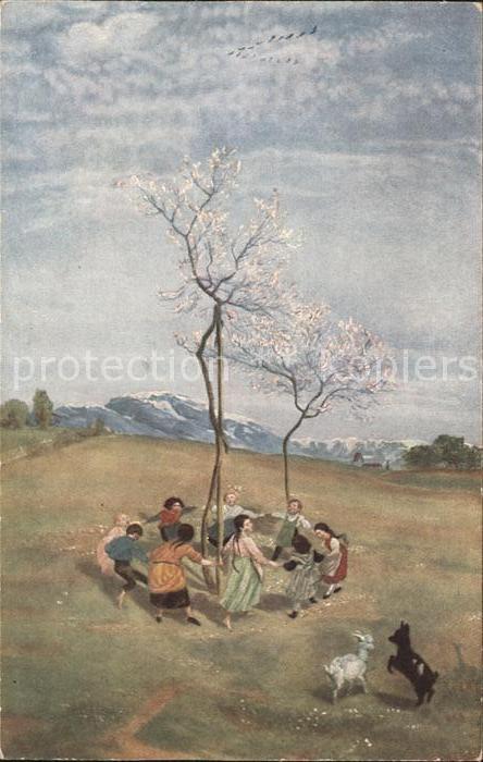 Thoma Hans Frühling Bruckmanns-Bildkarte Nr. 45 Ki
