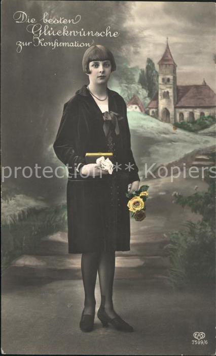 Konfirmation Glückwunsch Mädchen Rosen EAS-Verlag Nr