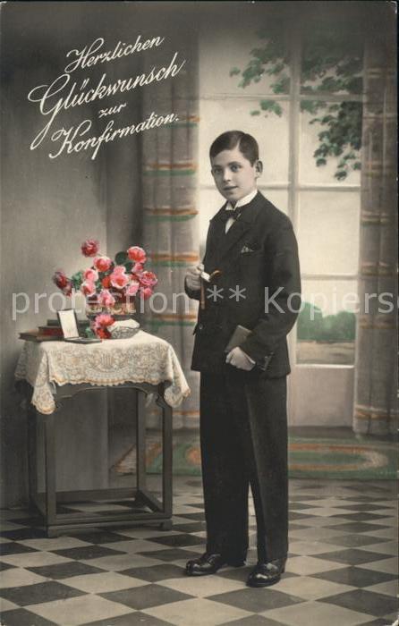 Konfirmation Glückwunsch Junge Rosen Amag Nr. 65255/