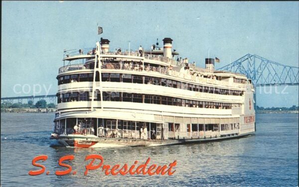 Dampfer Binnenschifffahrt S.S. President Mississippi