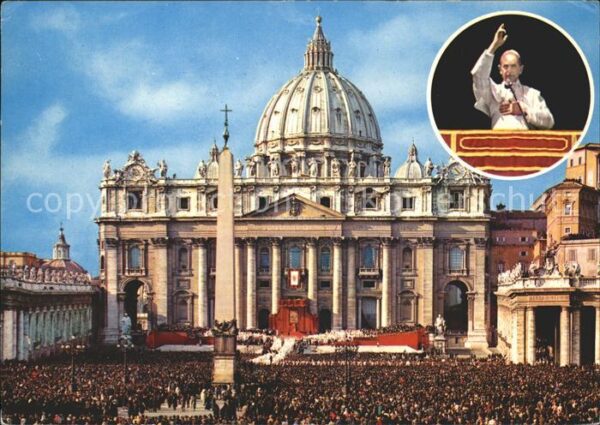 Papst Citta del Vaticano Piazza e Basilica S.