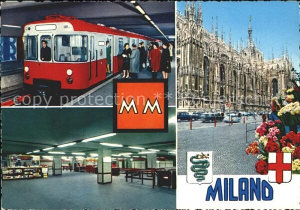 U-Bahn Subway Underground Milano Mailand Dom
