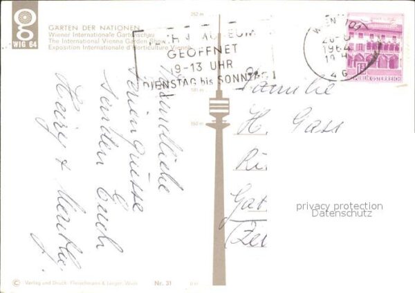 Expositions Wiener Internationale Gartenschau Gärte – Bild 2