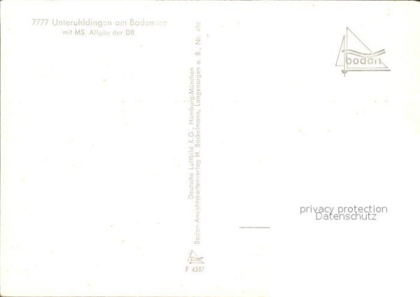 Motorschiffe MS Allgäu der DB Unteruhldingen am Bode – Bild 2