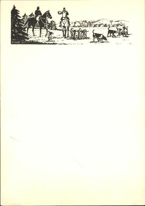 Pferdesport Pferderennen Reitsport Pferdesportsilhouetten E. Zinsel Hunde
