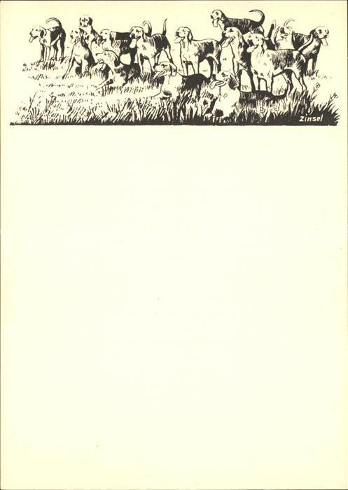 Hunde Pferdesportsilhouetten W. Zinsel