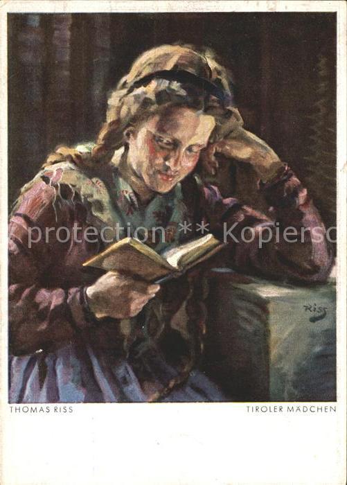 Riss Thomas Tiroler Mädchen Nr. 20/1465 Korn Verlag