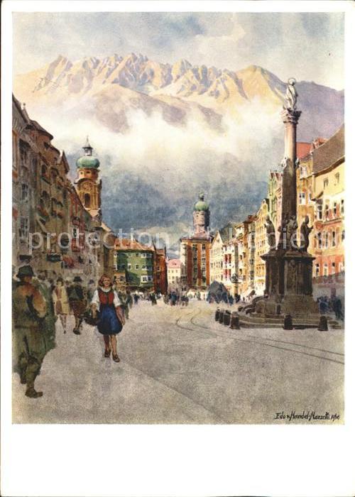 Kuenstlerkarte Edo v. Handel-Mazzetti Nr. 11 Innsbruck