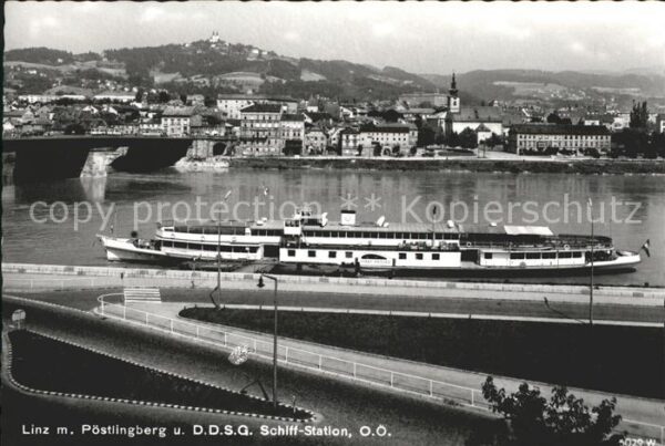 Dampfer Seitenrad Stadt Passau Linz Pöstlingberg D.D.S.G.
