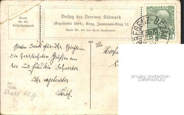 BDD Suedmark Nr. 107 Hans Kaufmann Ostern Kinder Sto – Bild 2