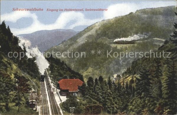 Lokomotive Schwarzwaldbahn Eingang ins Haldentunne