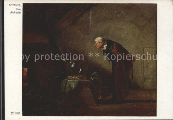 Spitzweg Carl Der Alchimist Nr. 3032 F. A. Ackermann