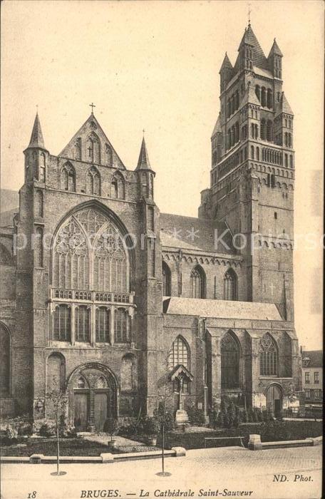 Bruges BRUGGE Belgie Cathedrale Saint-Sauveur