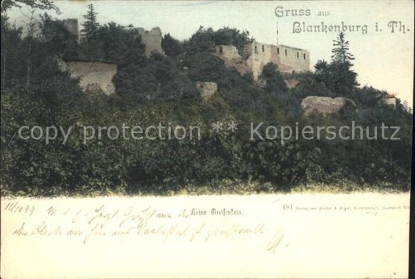 Blankenburg Thueringen Ruine Greifenstein