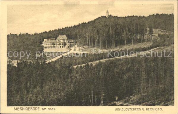 Wernigerode Harz Armeleuteberg und Berghotel