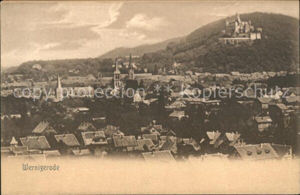 Wernigerode Harz Panorama Schloss