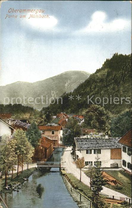 Oberammergau Partie am Mühlbach