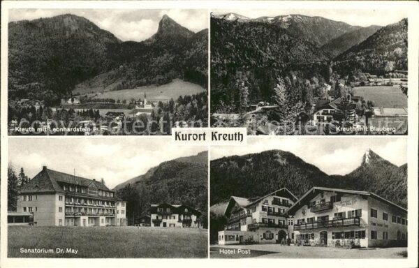 Wildbad Kreuth mit Leonhardstein Blauberg Sanatorium H