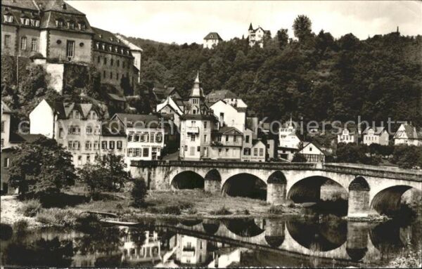 Weilburg Partie an der Lahnbrücke