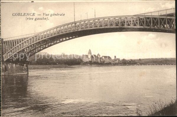 Koblenz Rhein Vue generale rive gauche