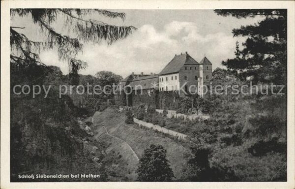 Meissen Elbe Sachsen Schloss Siebeneichen