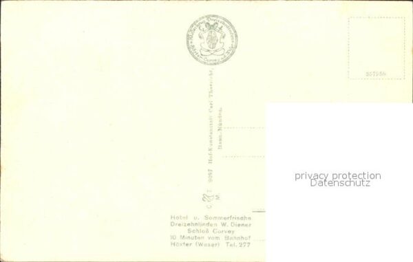 Corvey Schloss Corvey Weser Kreuz von Dreizehn – Bild 2