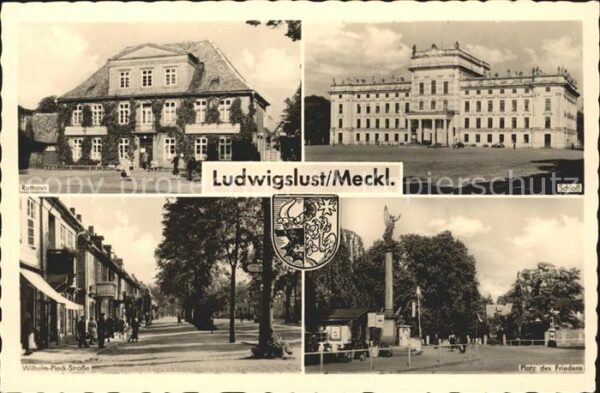 Ludwigslust Rathaus Wilhelm Piek Strasse Schloss Pd