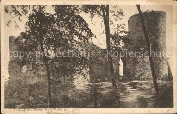 Polle Weser Burgruine
