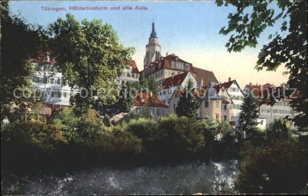 Tuebingen Hölderlinsturm und alte Aula