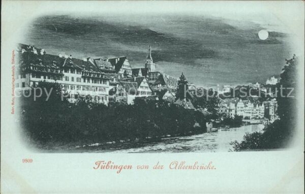 Tuebingen von der Alleenbrücke