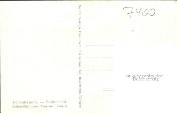 Bebenhausen Tuebingen Ortsansicht – Bild 2