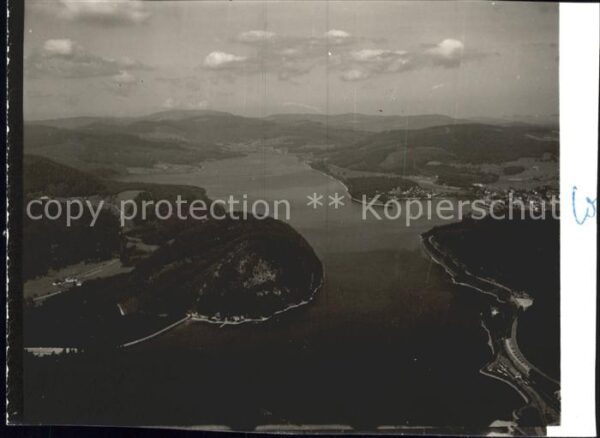 Seebrugg am Schluchsee Fliegeraufnahme