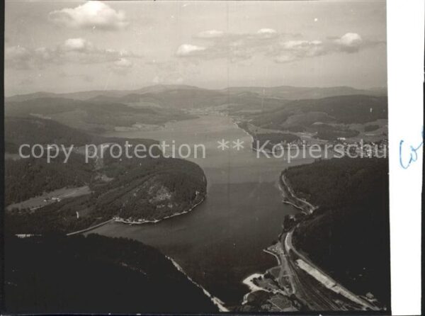 Seebrugg am Schluchsee Fliegeraufnahme