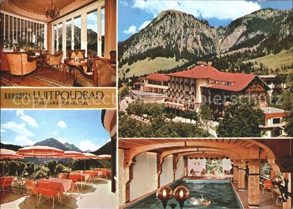 Hindelang Kurhotel Luitpoldbad Terrasse Hallenbad