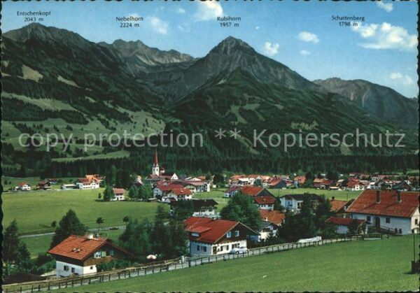 Fischen Allgaeu mit Entschenkopf Nebel und Rubihorn Sch