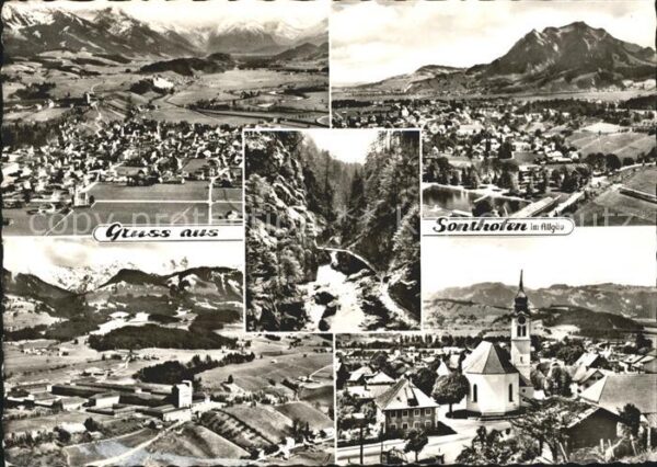 Sonthofen Oberallgaeu Total und Teilansichten Kirche