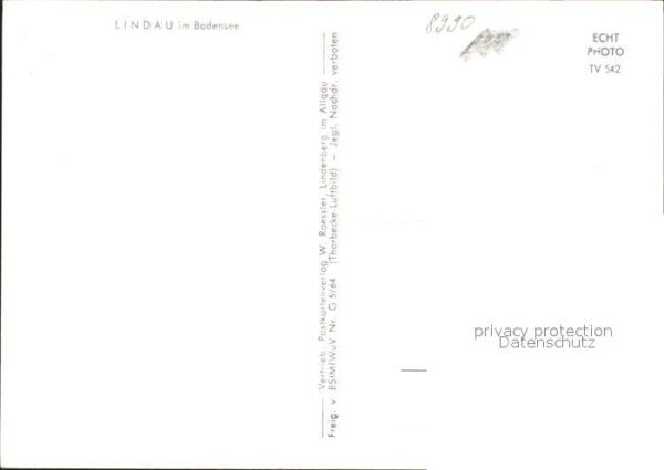 Lindau Bodensee Hafeneinfahrt Schiffe Fliegeraufnahme – Bild 2