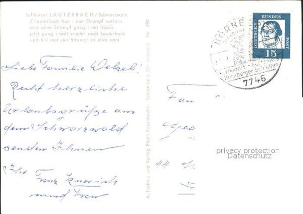Lauterbach Schwarzwald Kinder am Wegweiser Schramberg_Lauterba – Bild 2