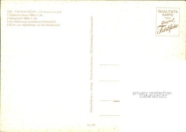 Fohrenbuehl Gedächtnishaus Höhenweg Lauterbach Reic – Bild 2