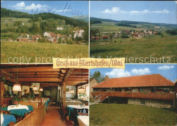 Allertshofen Darmstadt Landgasthof zum Schützenhof Ortsansicht