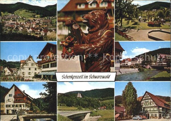 Schenkenzell Totalansicht Dorfpartien Bär Fachwerkha