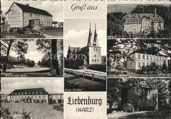 Liebenburg Schule Schloss Teich Ev Kirche Sanatori